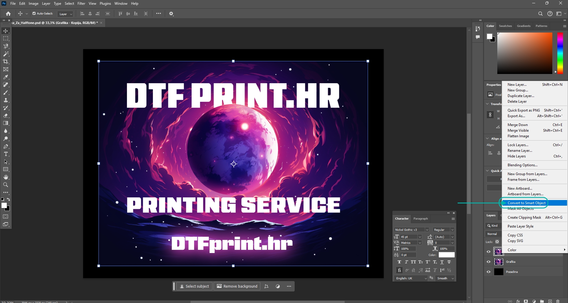 DTF Halftone Tutorial