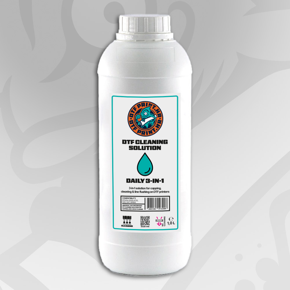 DTF Cleaner 3 u 1 tekućina – univerzalno čišćenje glava za DTF printere i wet capping